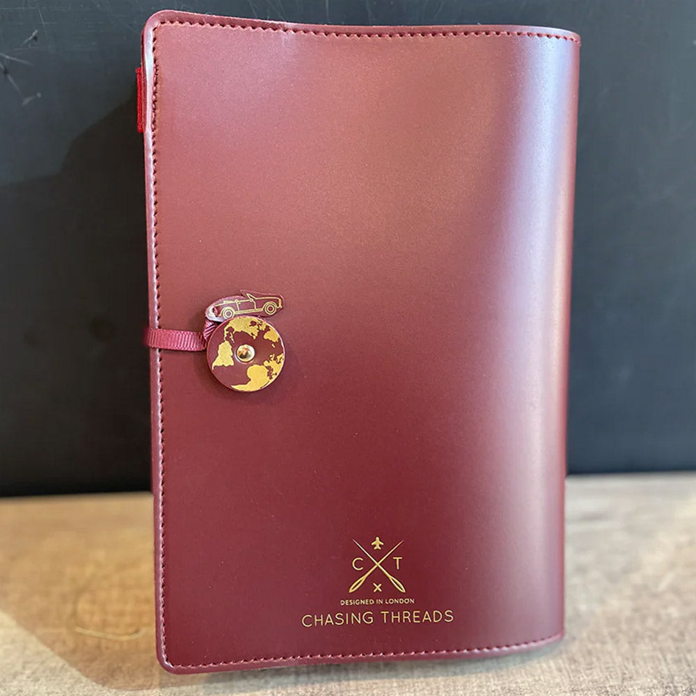 Chasing Threads Stitch USA Travel Notebook Maroon