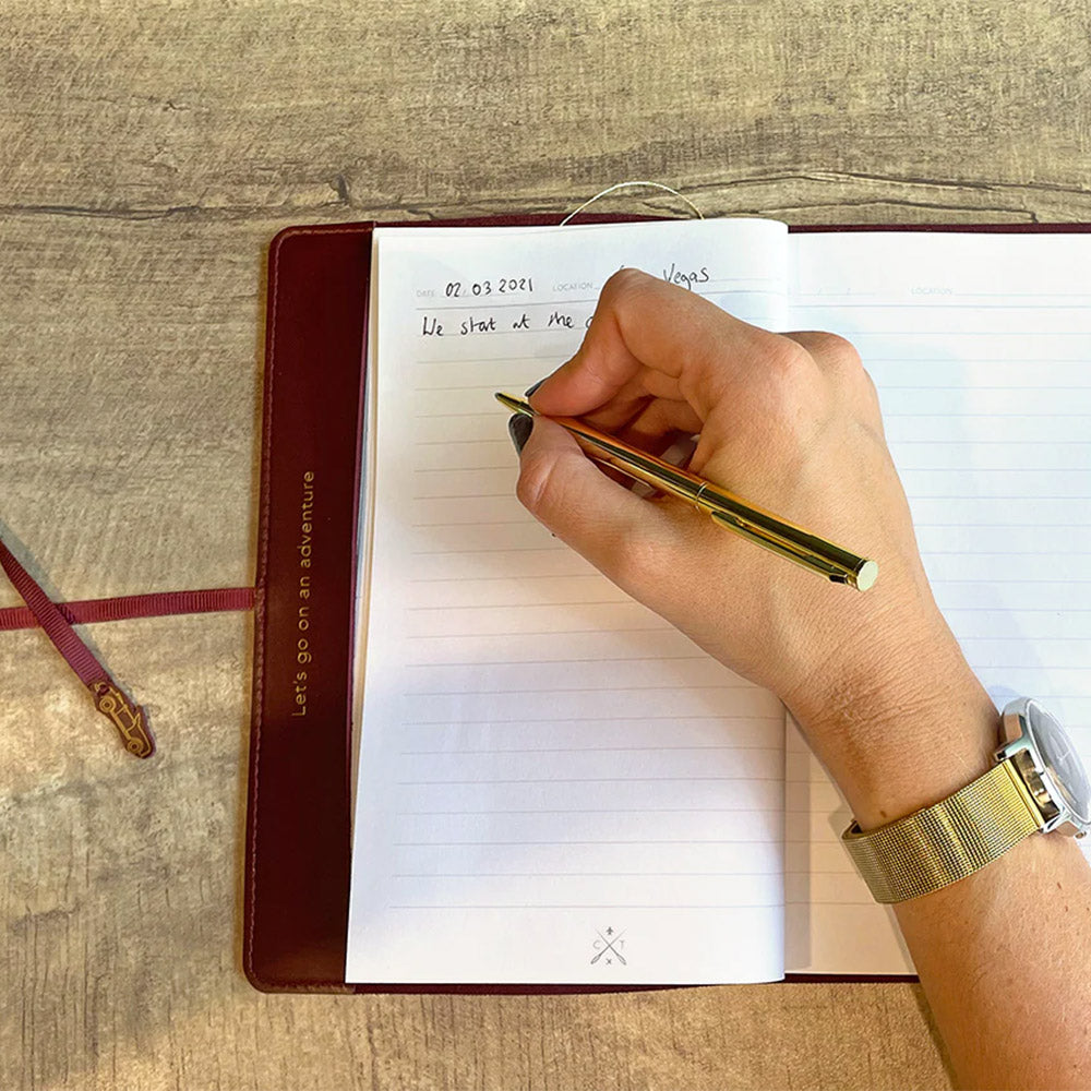 Chasing Threads Stitch USA Travel Notebook Maroon