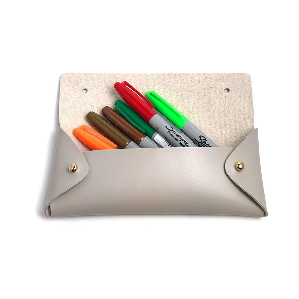 Chasing Threads Stitch Pencil Case Grey