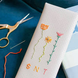 Chasing Threads Stitch Pencil Case Grey