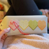 Chasing Threads Stitch Pencil Case Grey