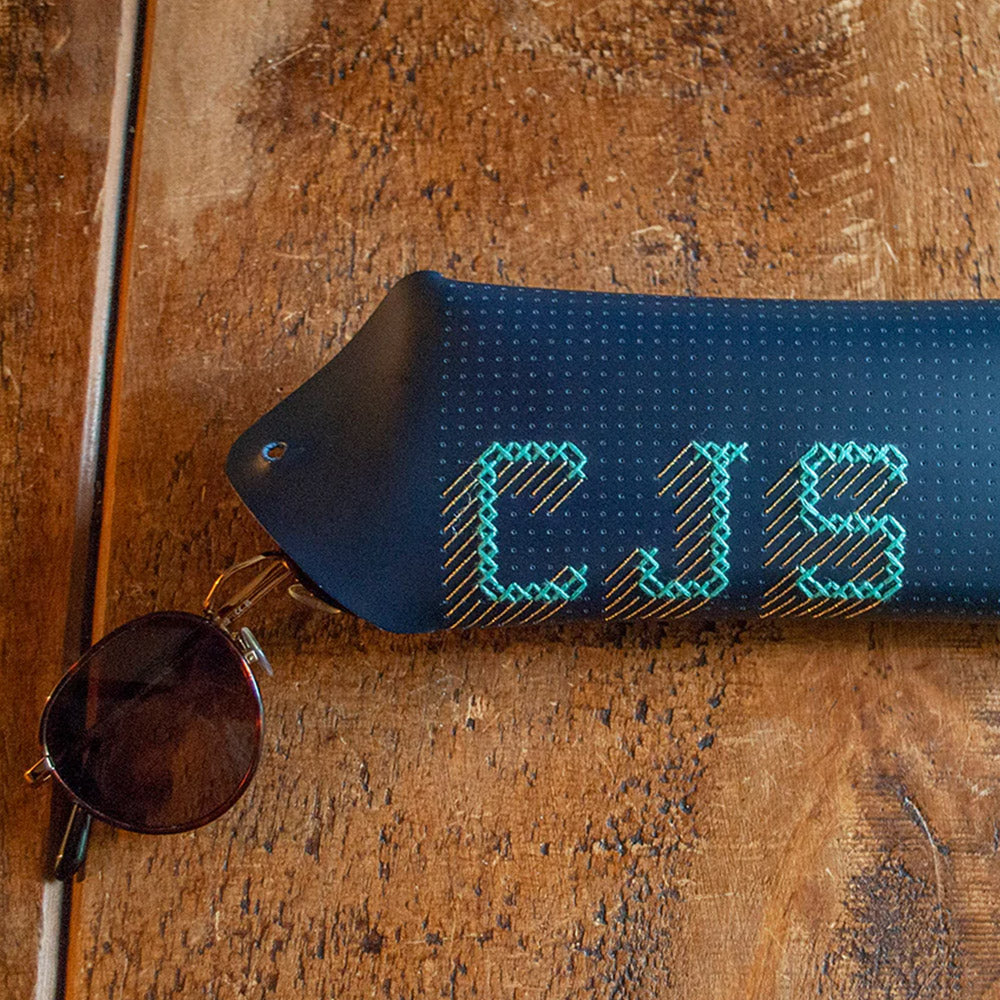 Chasing Threads Stitch Pencil Case Navy