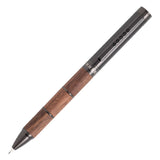 Tom Hessin Revolution Mechanical Pencil Rustic Wood Barrel with Gunmetal Trim