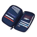 Troika Case For Travel Documents Dark Blue/Orange