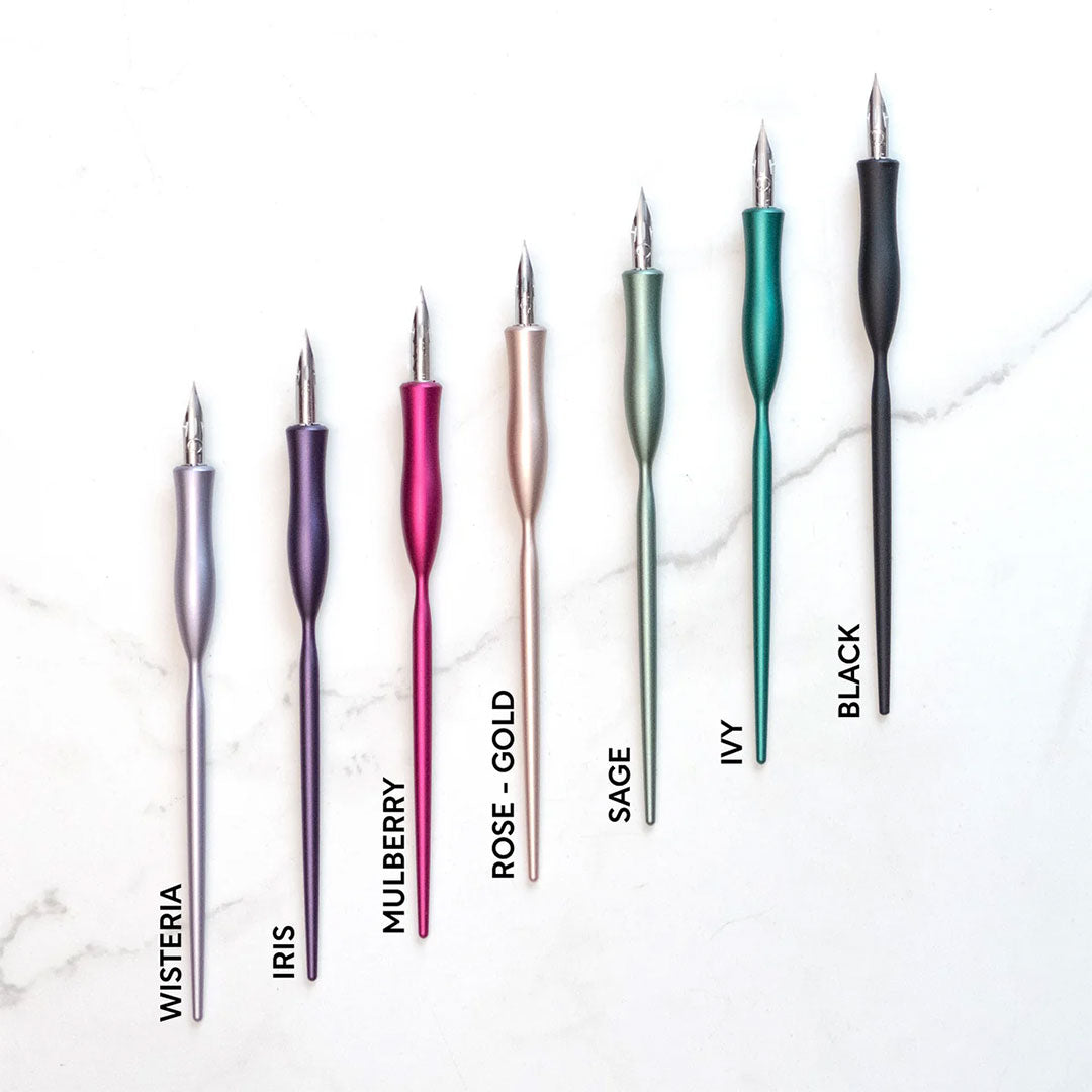 Tom's Studio Flourish Curve Straight Nib Holder Lilac