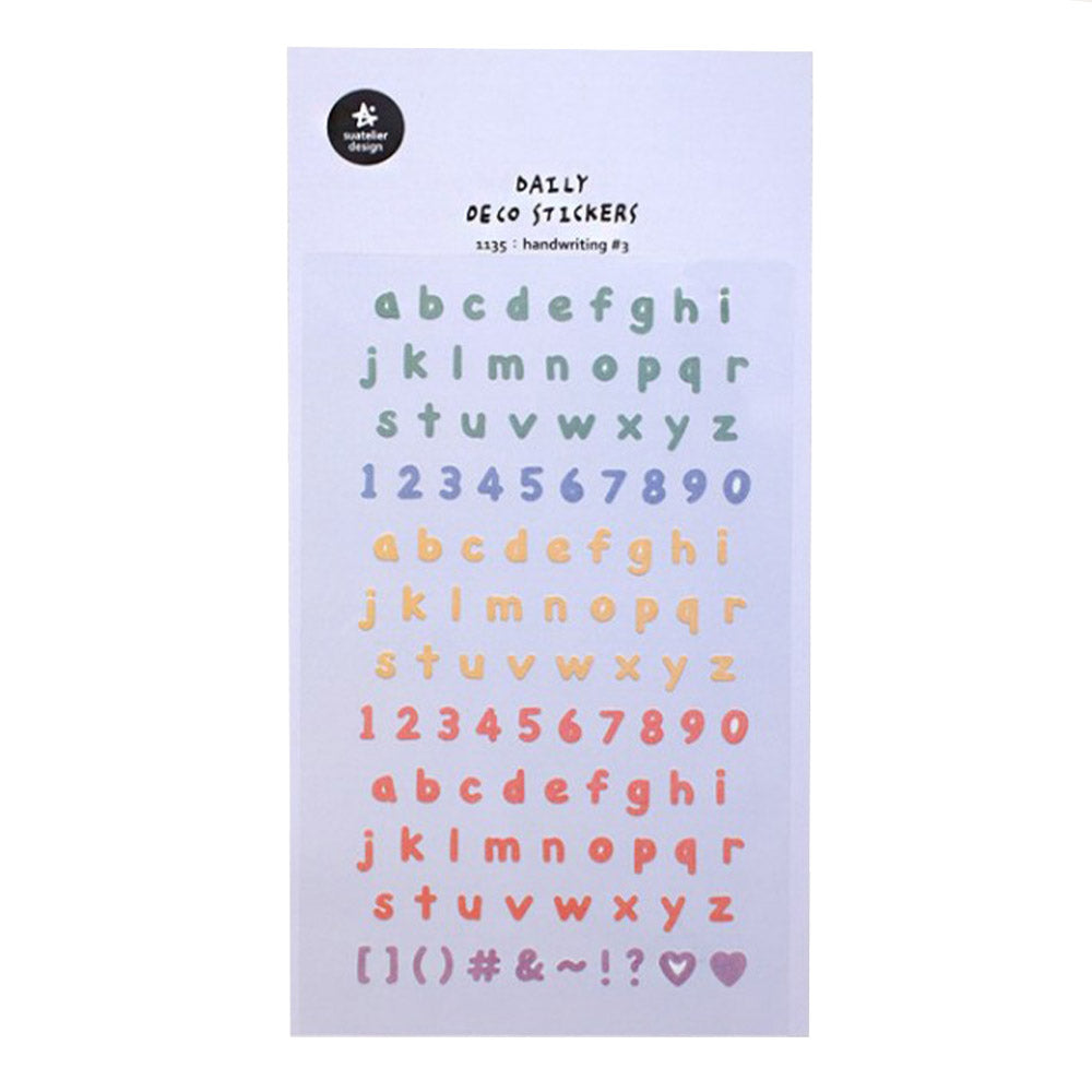 Suatelier Sticker Handwriting #3 (1135)