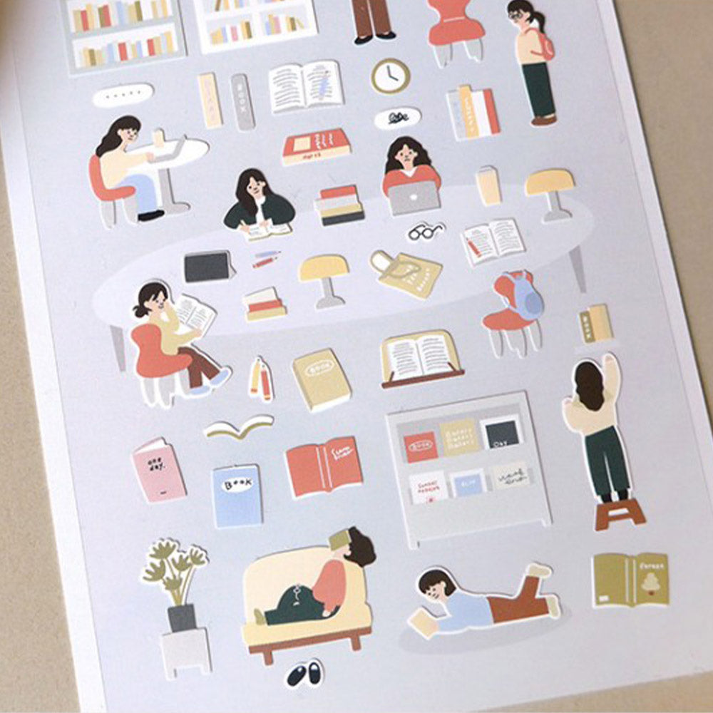 Suatelier Sticker In The Library (1143)
