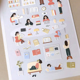 Suatelier Sticker In The Library (1143)