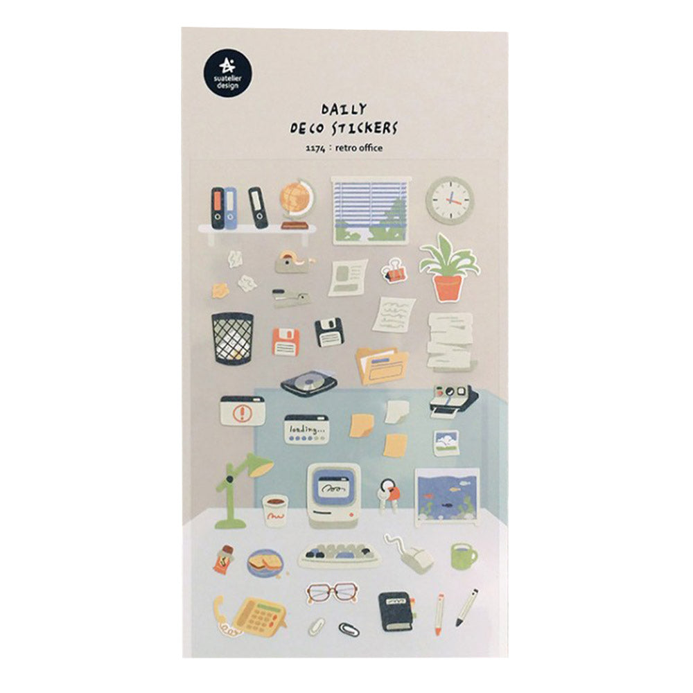 Suatelier Sticker Retro Office (1174)