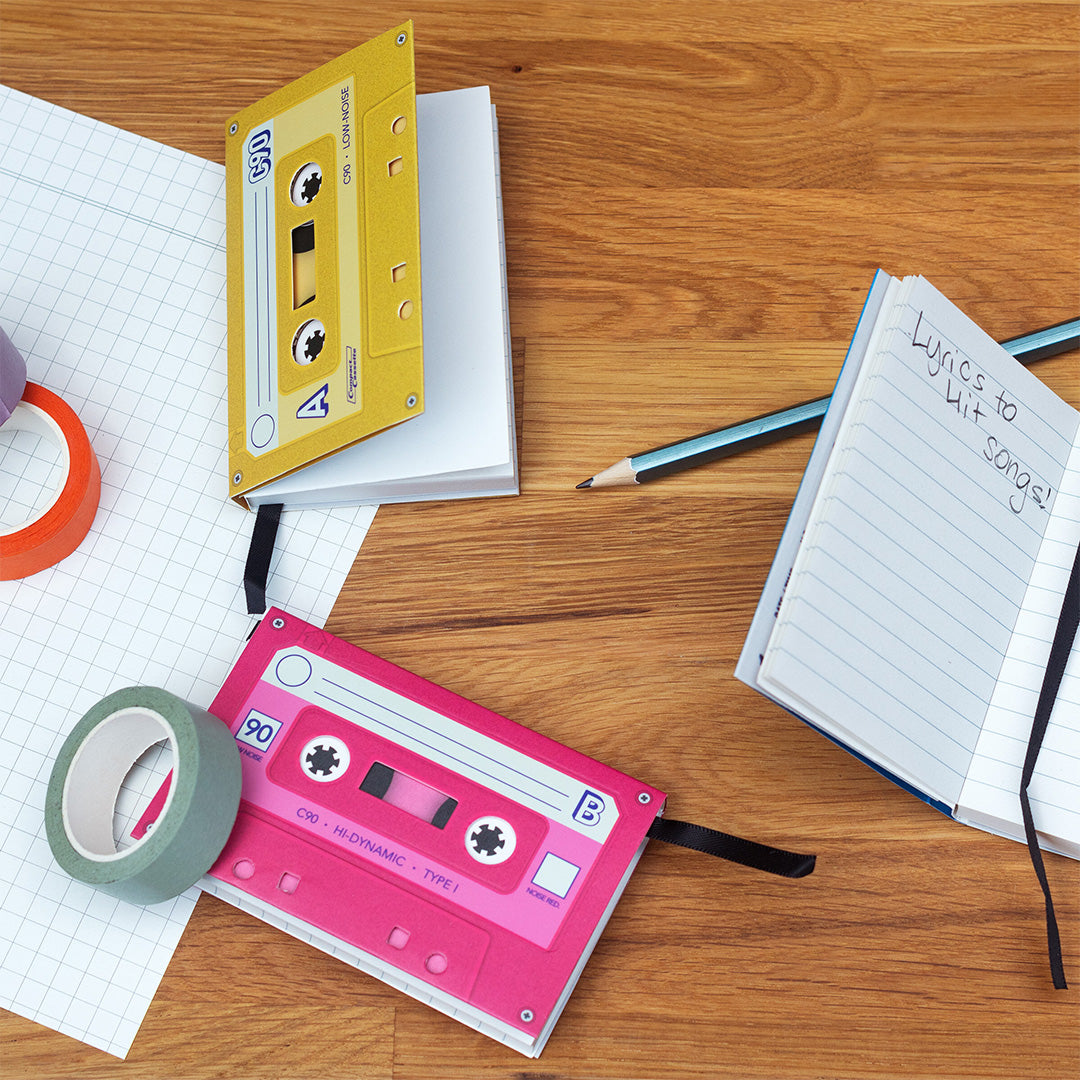 Suck UK Cassette Tape Notebooks Set of 3