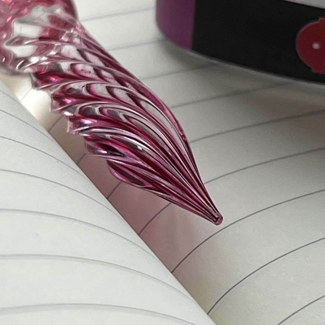 Cult Pens x Jacques Herbin Glass Dip Pen Larme De Cassis