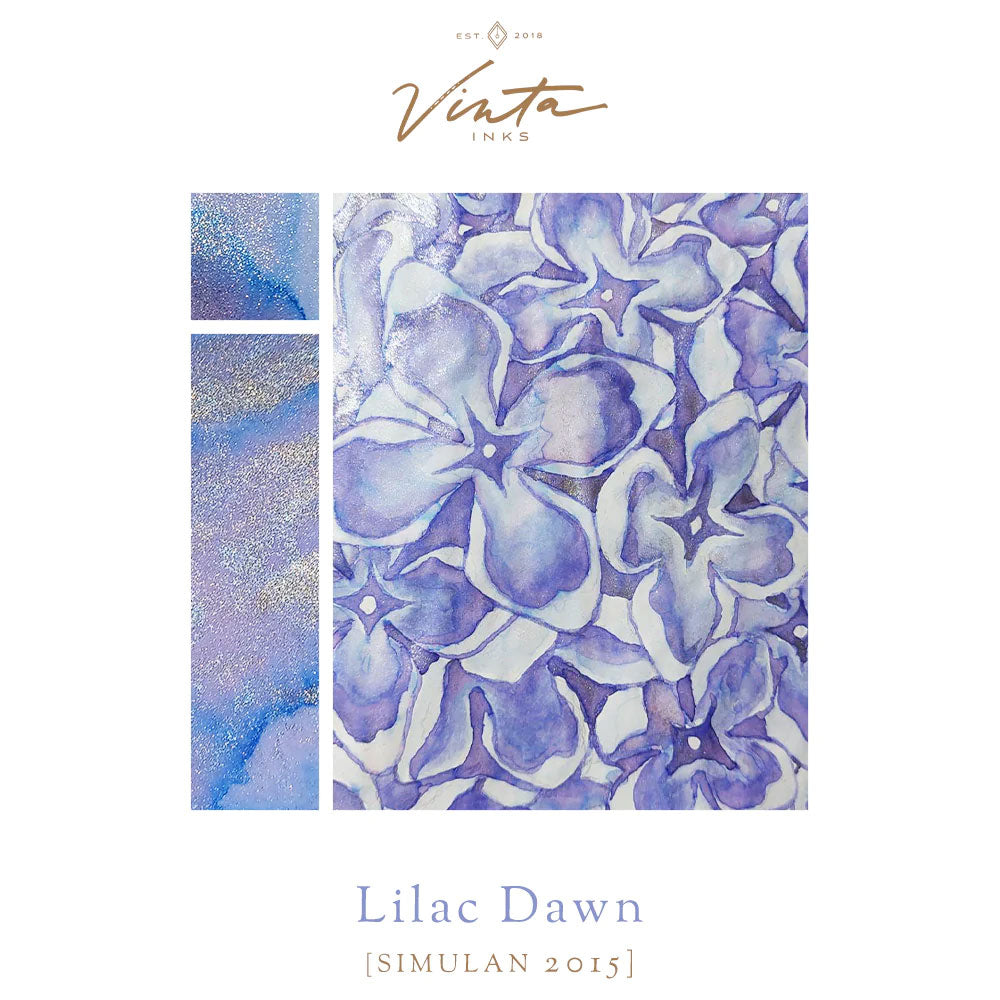Vinta 2023 Manila Pen Show Commemorative Fountain Pen Ink 30ml Lilac Dawn [Simulan 2015] by Vinta at Cult Pens