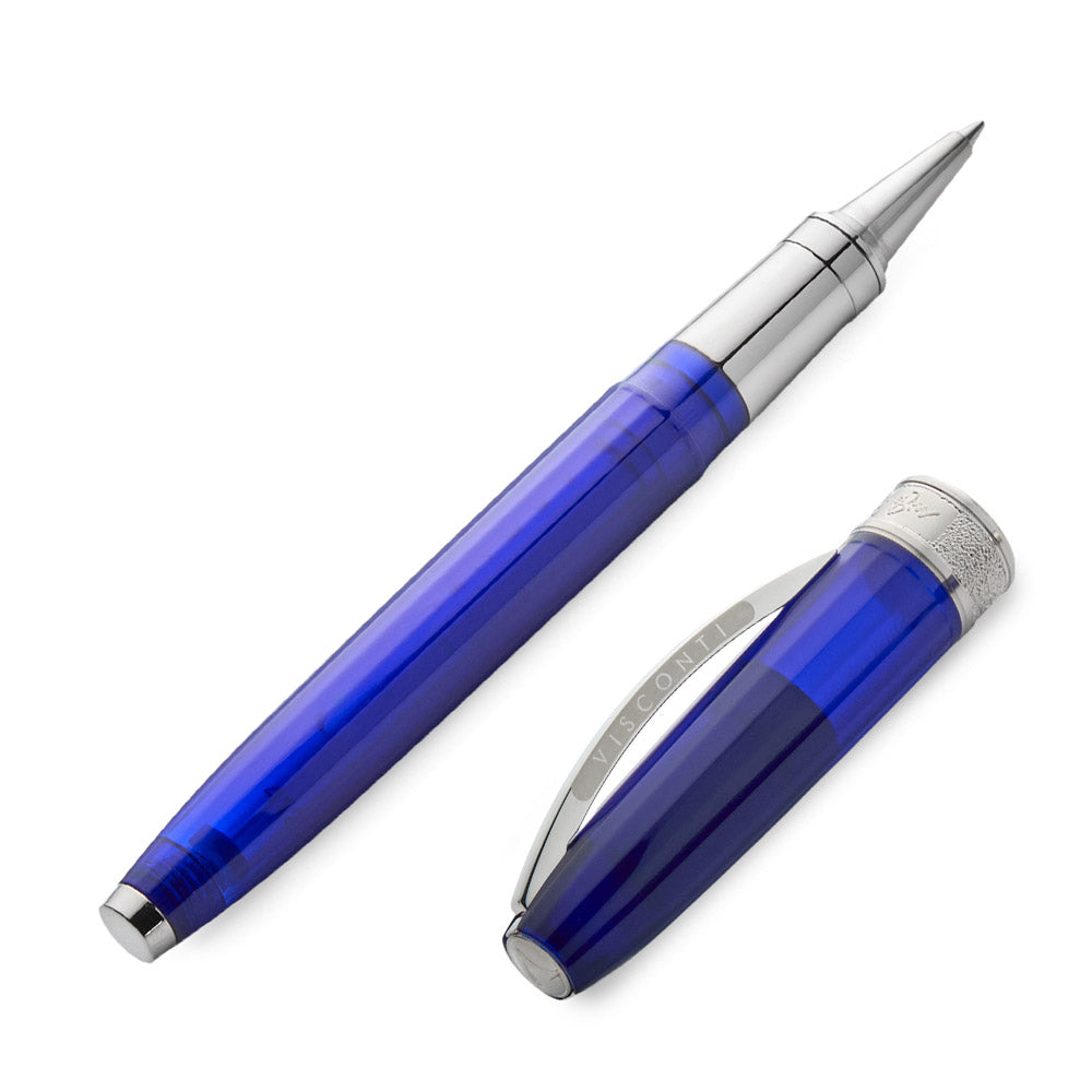 Visconti Michelangelo Rollerball Pen Translucent Blue