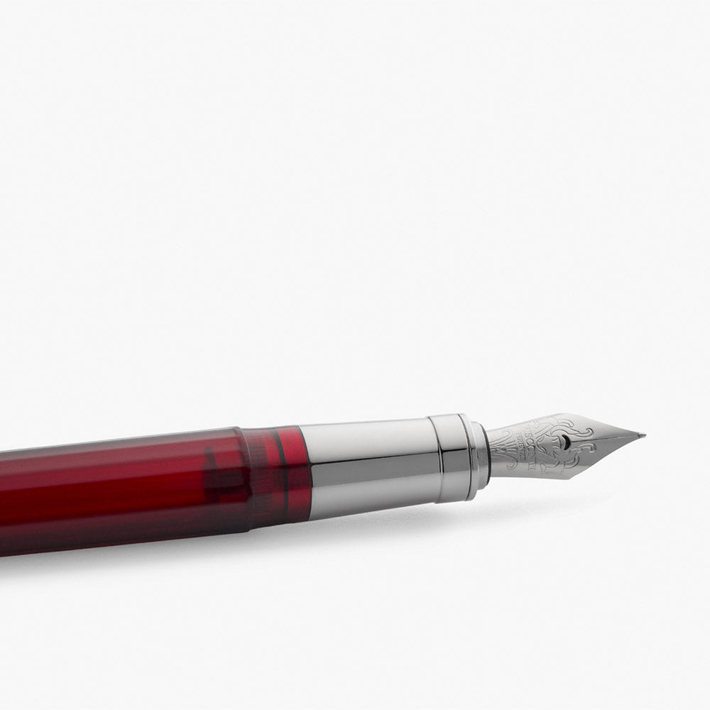 Visconti Michelangelo Fountain Pen Translucent Red