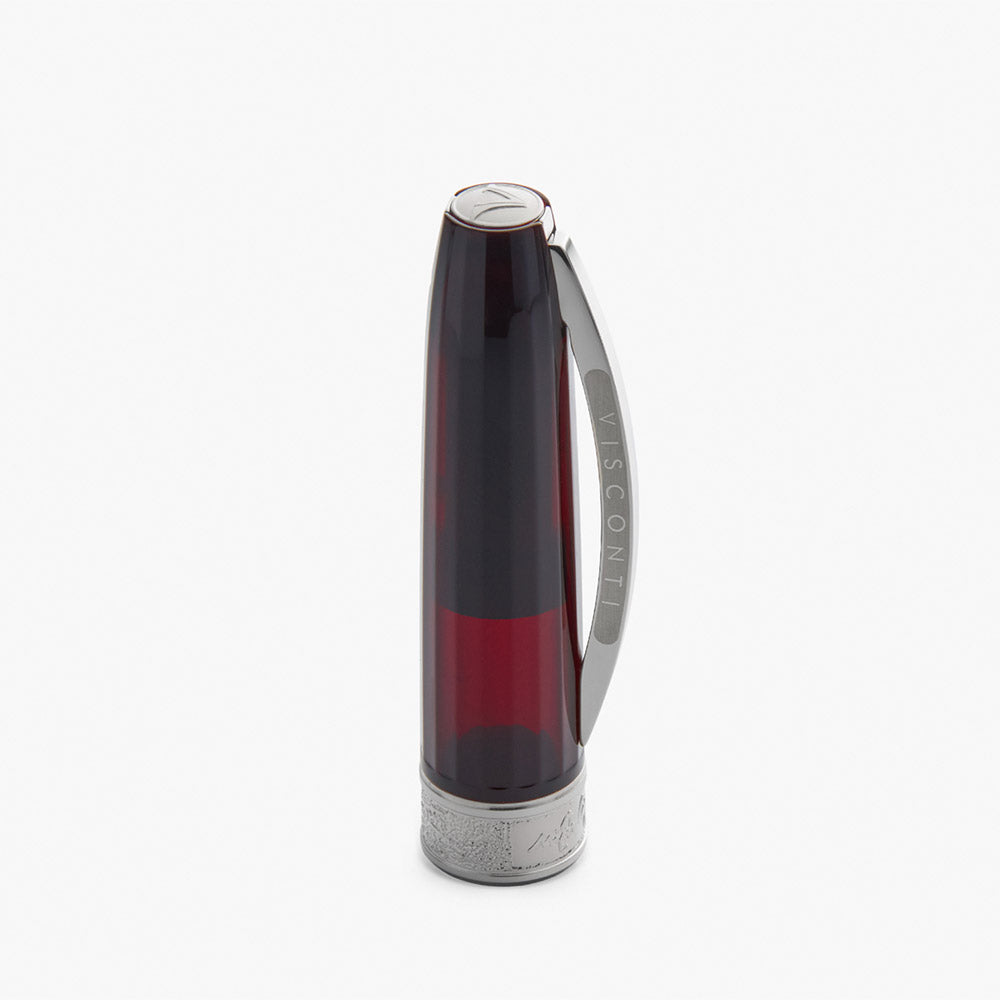 Visconti Michelangelo Fountain Pen Translucent Red