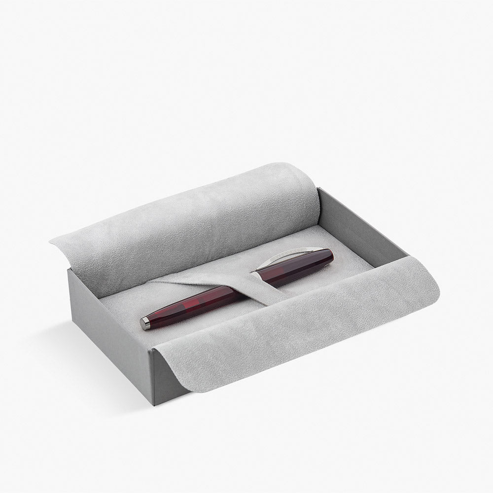Visconti Michelangelo Fountain Pen Translucent Red