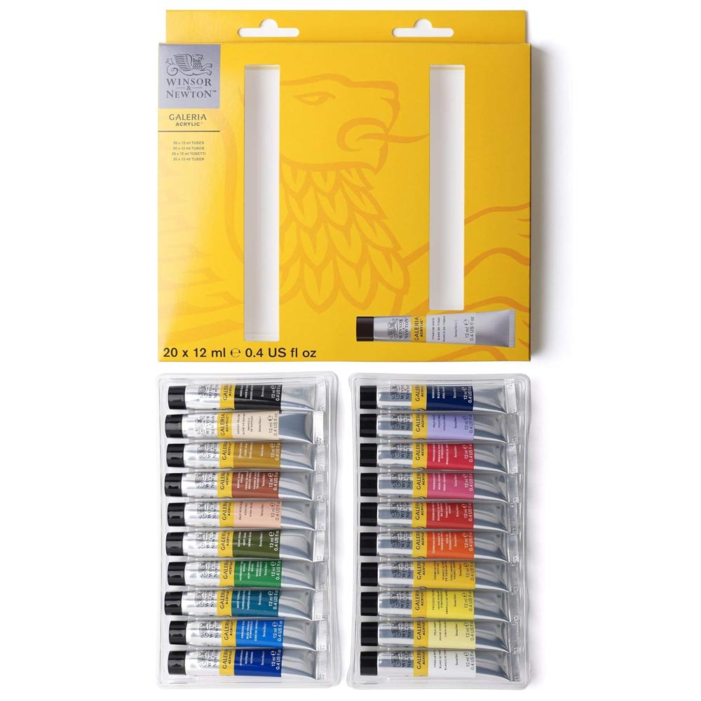Winsor & Newton Galeria Acrylic Colour 20x 12ml Tube Set