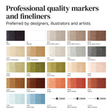 Winsor & Newton Promarker Graphic Art Wallet Interiors