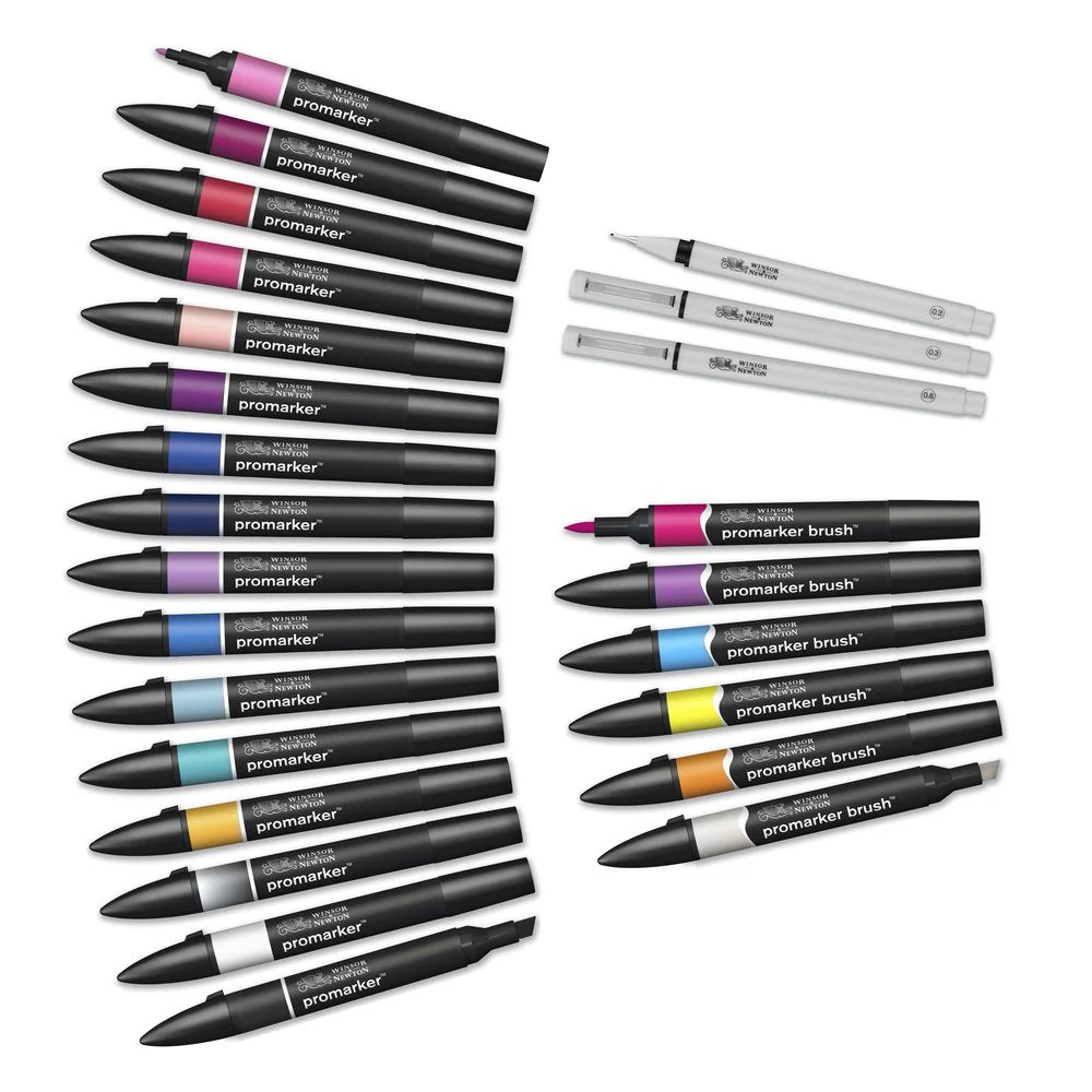 Winsor & Newton Promarker Graphic Art Wallet Modern Lettering