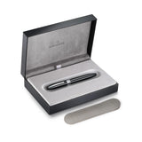 Sheaffer Legacy Fountain Pen Black with Chrome Trim and Leather Case Medium