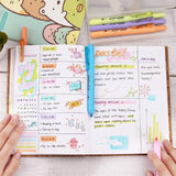WRITECH Retractable Highlighters Set of 12 Neon and Pastel