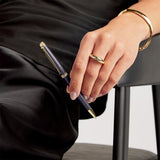 Waterman Hemisphere Ballpoint Pen Pen Lava Black with Gold Trim