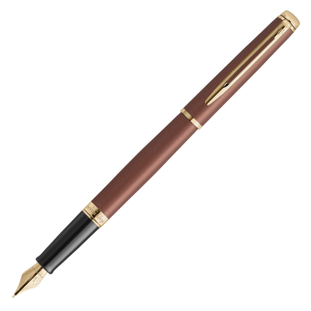 Waterman Hemisphere Fountain Pen Copper Red with Gold Trim