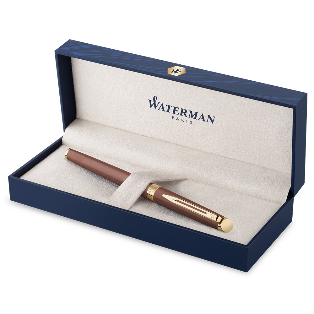 Waterman Hemisphere Fountain Pen Copper Red with Gold Trim