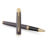 Waterman Hemisphere Rollerball Pen Lava Black with Gold Trim