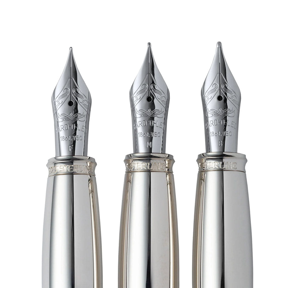 Yard O Led Viceroy Grand Barley Sterling Silver Fountain Pen