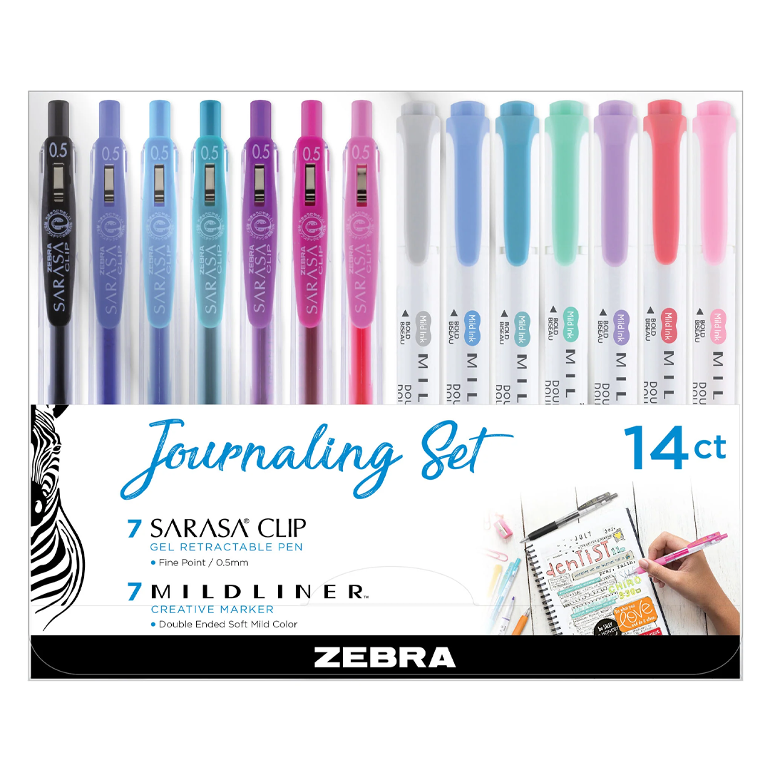 Zebra Journaling Set of 14
