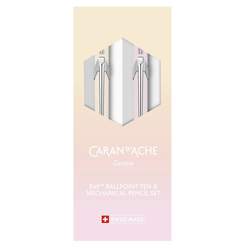 Caran d'Ache Special Edition 849 Ballpoint Pen + 844 Mechanical Pencil Horizon Set