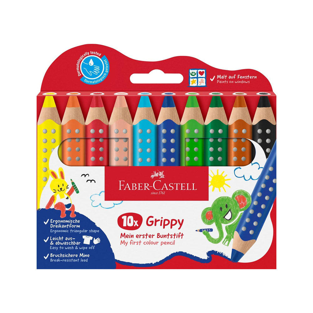 Faber-Castell Grippy Colour Pencil Set Of 10