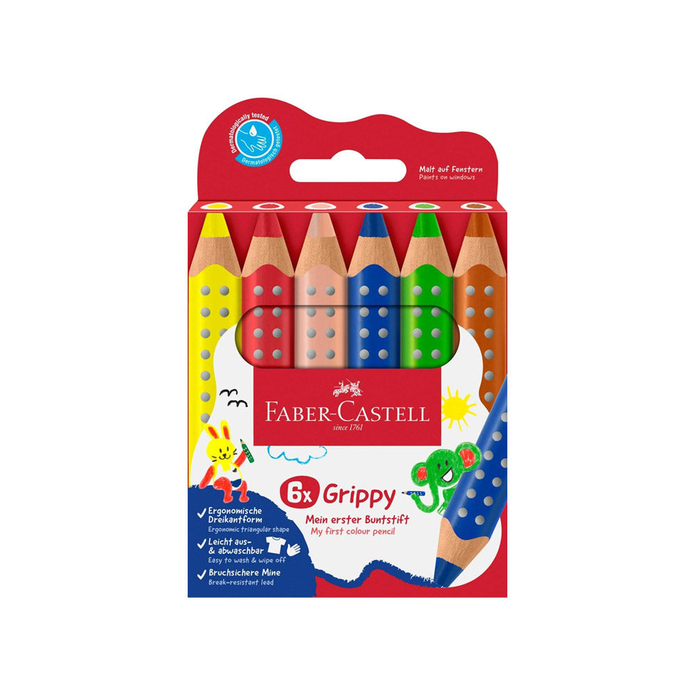 Faber-Castell Grippy Colour Pencil Set Of 6