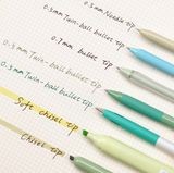 WRITECH 7 Piece Writing Set Green and Black