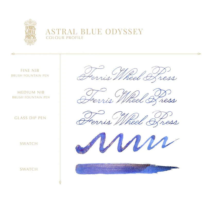 Ferris Wheel Press Everyday Fountain Pen Ink 10ml Astral Blue Odyssey