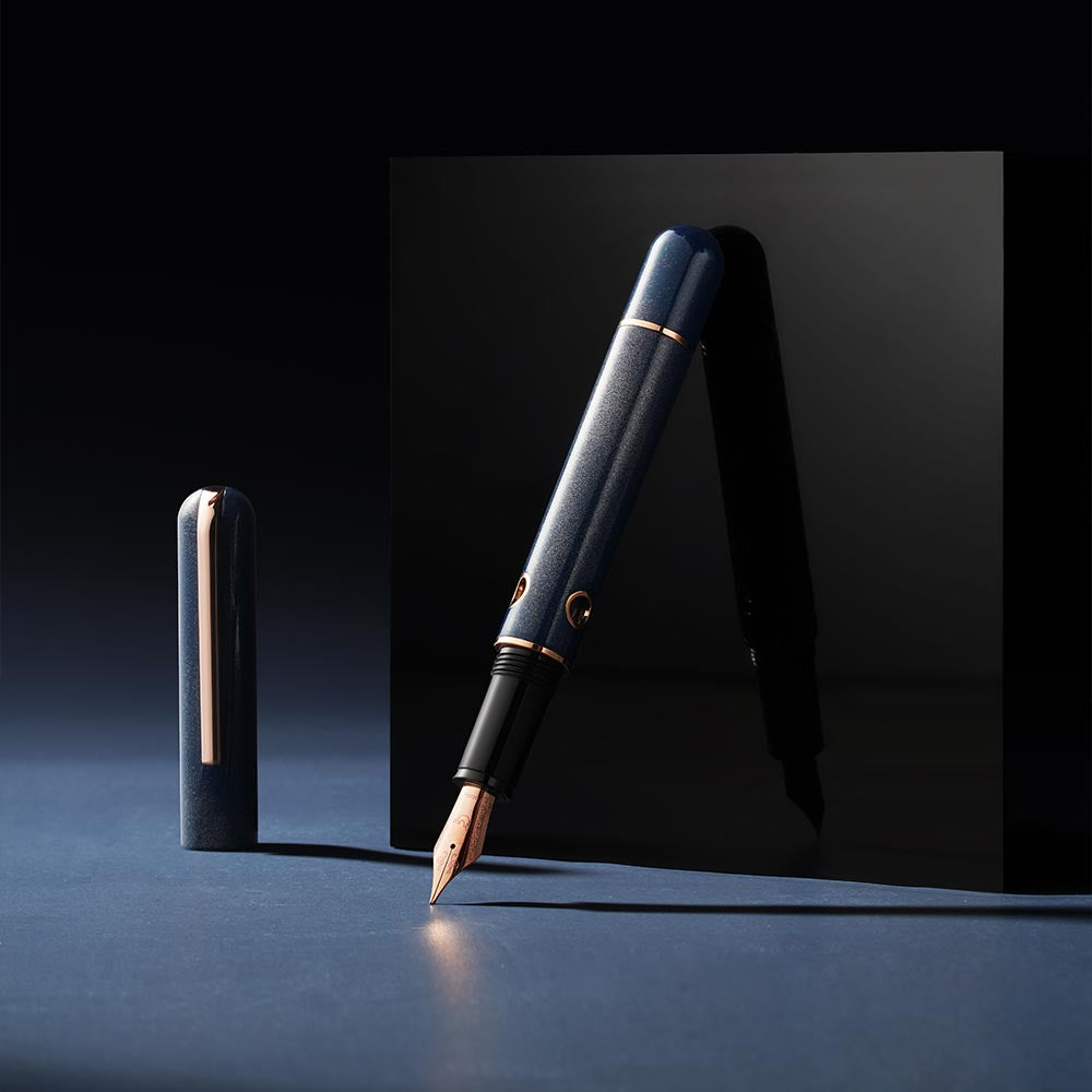 Nahvalur 365 Anniversary Roiro Urushi Lacquer Piston Filling Fountain Pen Lapis