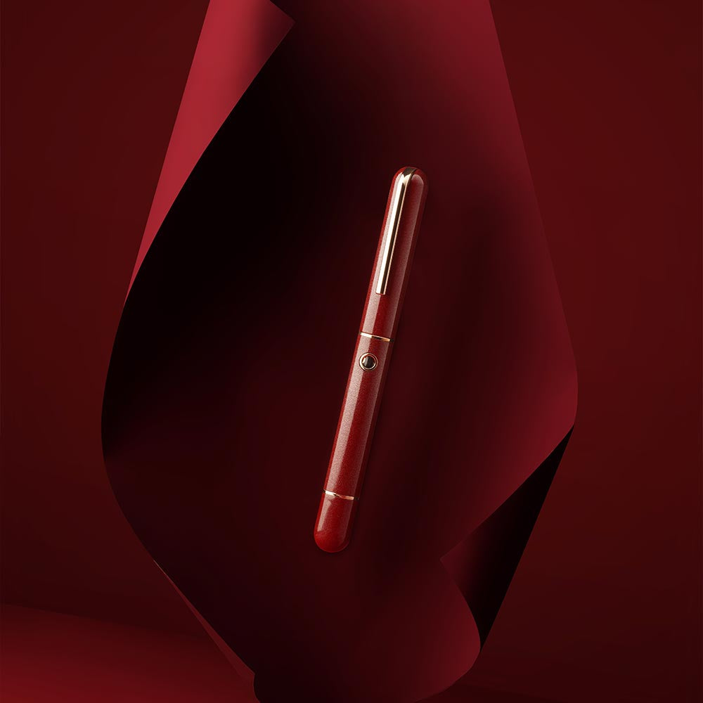 Nahvalur 365 Anniversary Roiro Urushi Lacquer Piston Filling Fountain Pen Garnet