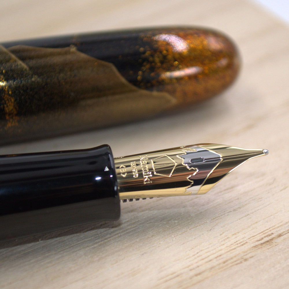Namiki Yukari Royale Fountain Pen Night Scene of Pavilion Broad