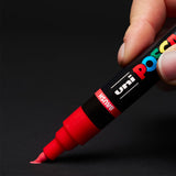 Uni POSCA Brush Marker Pen PC-5BR Medium Set of 8 Standard Colours