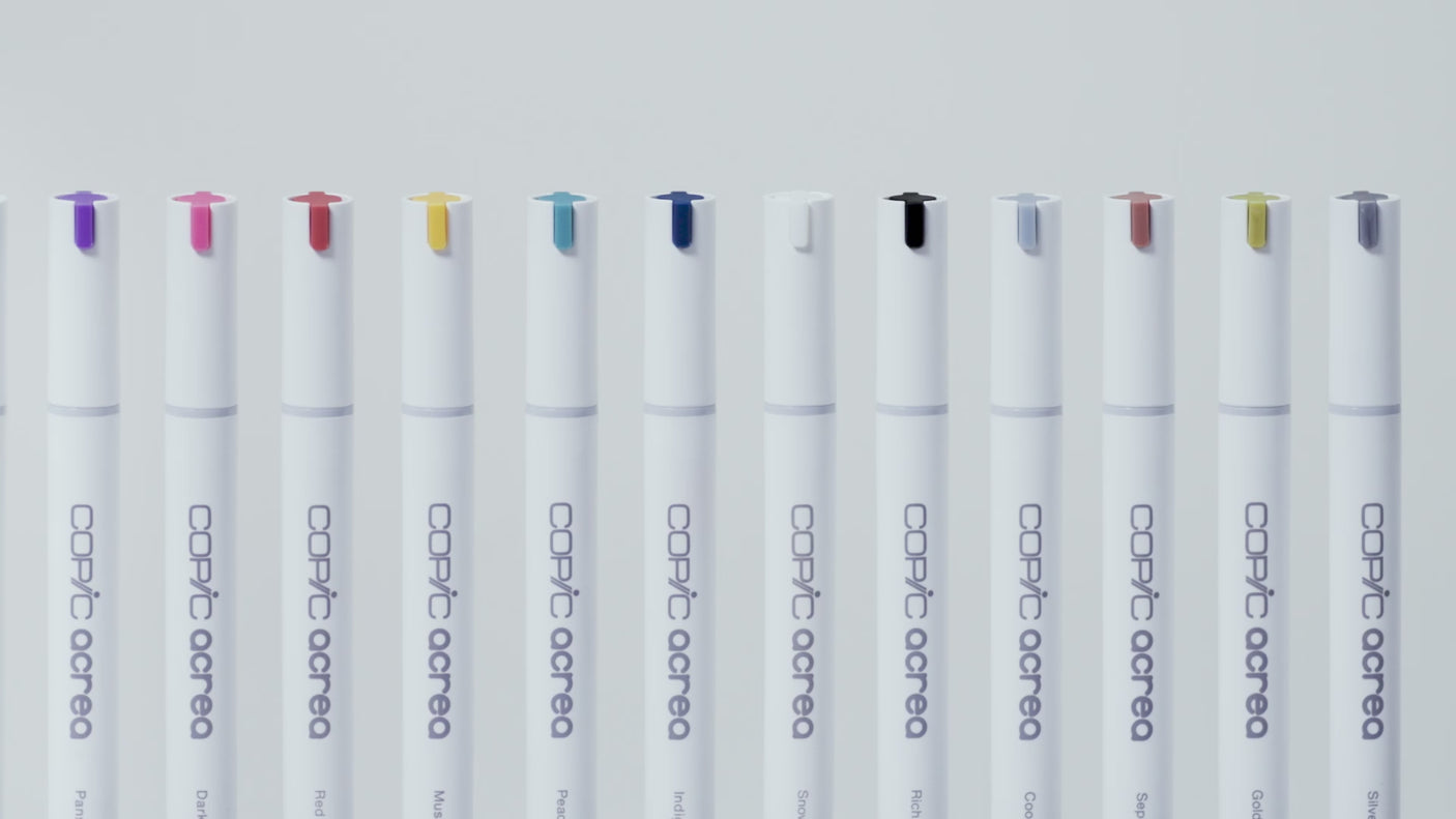 Copic Acrea Paint Marker Set of 6 Deep Colours