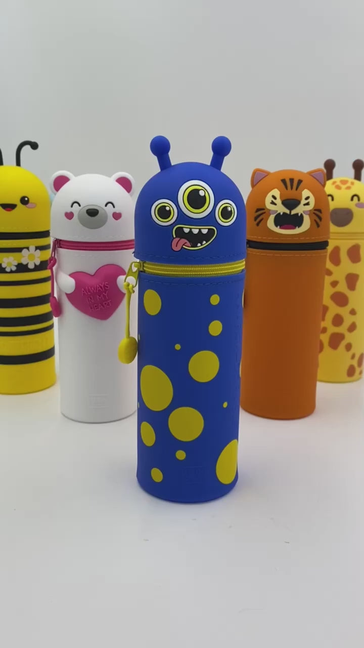 Legami Kawaii 2-in-1 Soft Silicone Pencil Case Kitty