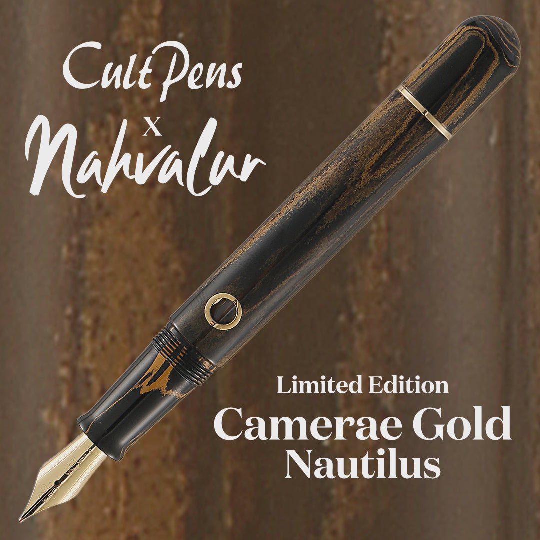 Cult Pens Exclusive Gold Camerae Nautilus Fountain Pen by Nahvalur
