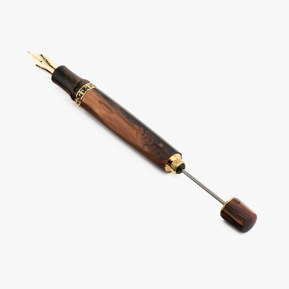 Visconti Medici Radica DS Yellow Gold Fountain Pen