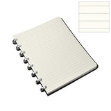Atoma Pur Disc-Bound Refillable A5+ Notebook Black Leather by Atoma at Cult Pens