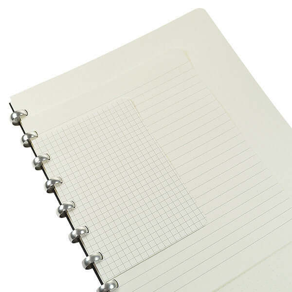 Atoma Amazing Texon Cover Disc-Bound Refillable Notebook Brown A5+ by Atoma at Cult Pens
