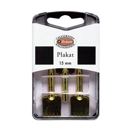 Brause Nibs Set of 3 Plakat (Square Cut) by Brause at Cult Pens