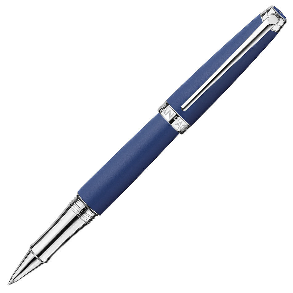 Caran d'Ache Leman Rollerball Pen Blue Night Matt by Caran d'Ache at Cult Pens