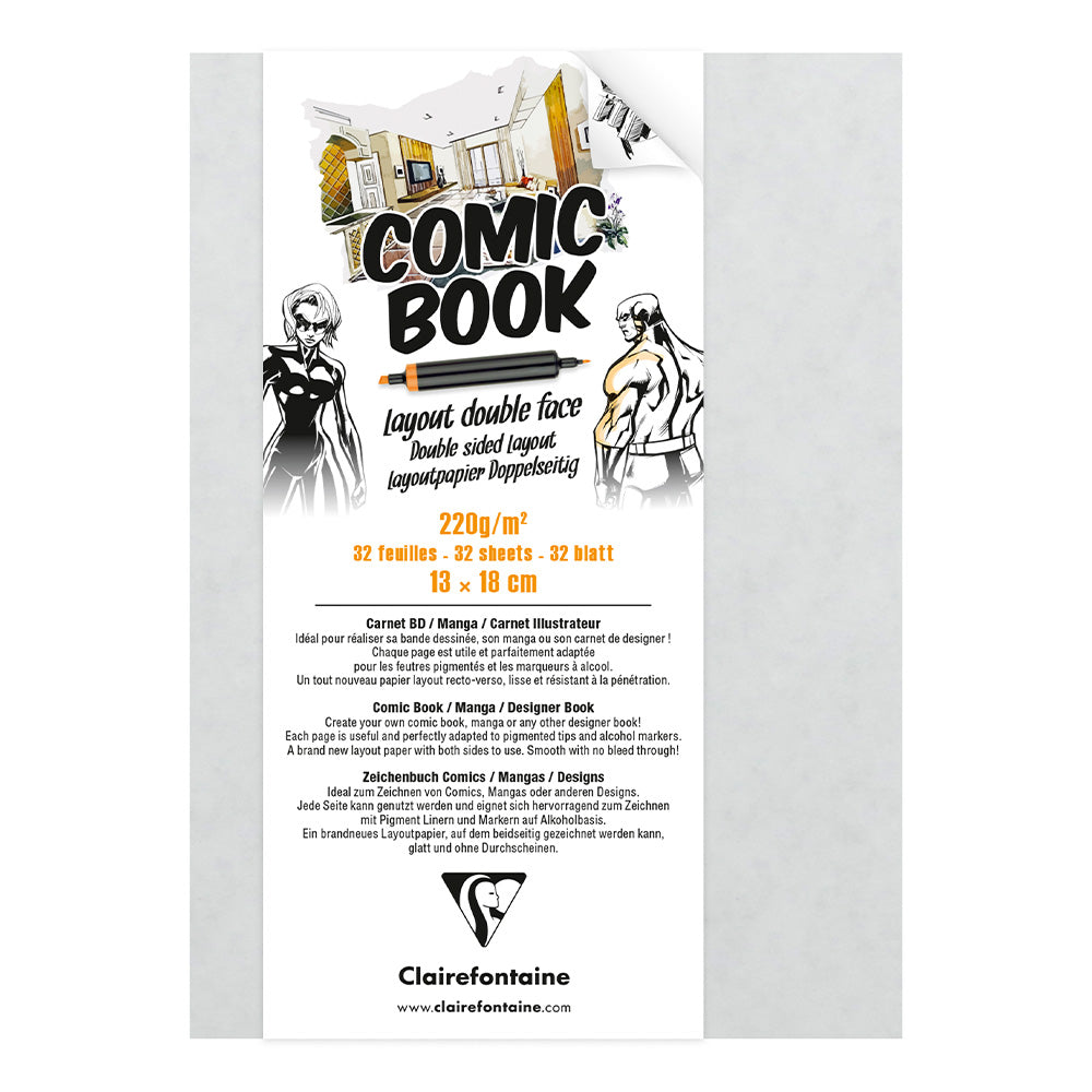 Clairefontaine Double Sided Layout Book 13x18 32 Sheets by Clairefontaine at Cult Pens