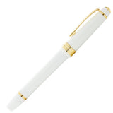 Cross Bailey Light Fountain Pen White with Gold Trim by Cross at Cult Pens